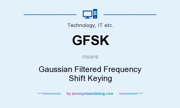 What does GFSK mean? It stands for Gaussian Filtered Frequency Shift Keying