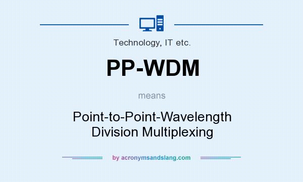 What does PP-WDM mean? It stands for Point-to-Point-Wavelength Division Multiplexing