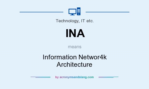 What does INA mean? It stands for Information Networ4k Architecture