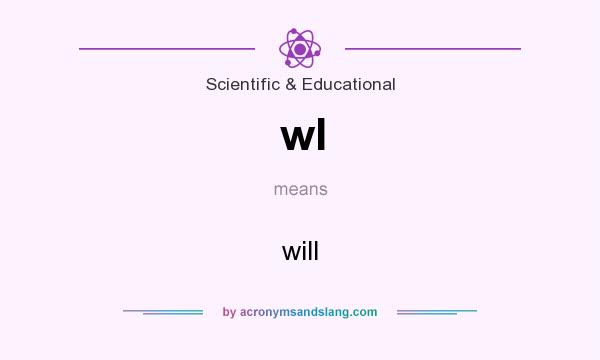 What does wl mean? It stands for will