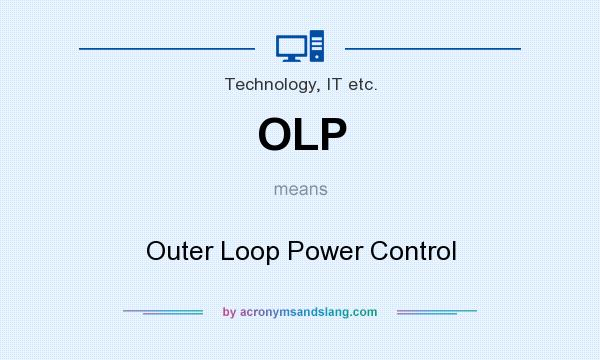 What does OLP mean? It stands for Outer Loop Power Control