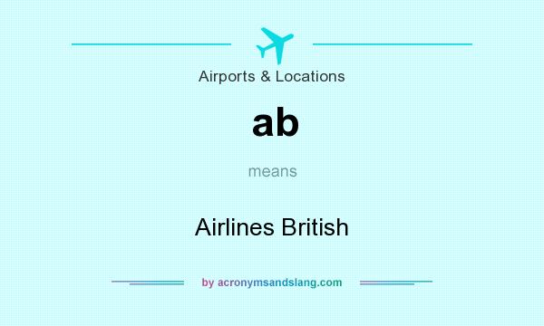 What does ab mean? It stands for Airlines British