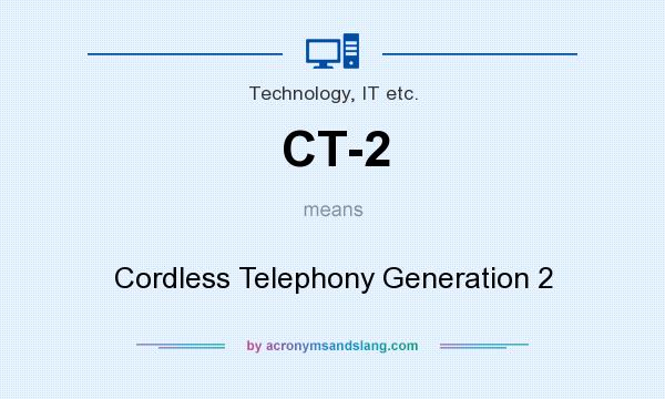 What does CT-2 mean? It stands for Cordless Telephony Generation 2