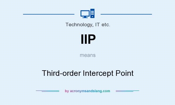 What does IIP mean? It stands for Third-order Intercept Point
