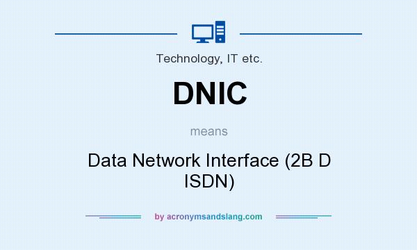 What does DNIC mean? It stands for Data Network Interface (2B D ISDN)