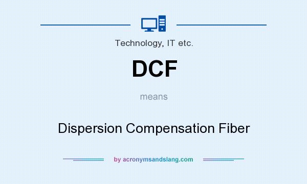 What does DCF mean? It stands for Dispersion Compensation Fiber