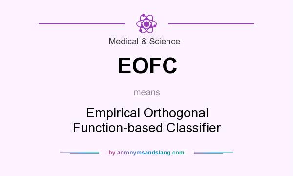 What does EOFC mean? It stands for Empirical Orthogonal Function-based Classifier
