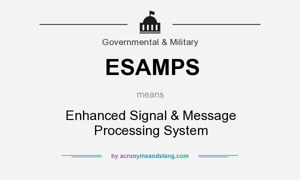 What does ESAMPS mean? It stands for Enhanced Signal & Message Processing System