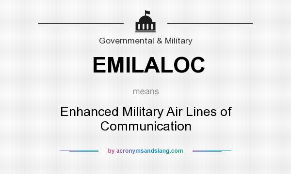 What does EMILALOC mean? It stands for Enhanced Military Air Lines of Communication