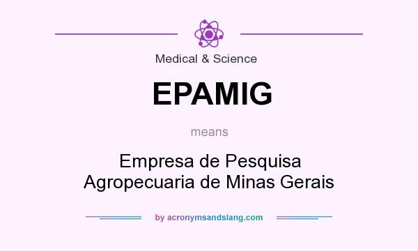 What does EPAMIG mean? It stands for Empresa de Pesquisa Agropecuaria de Minas Gerais