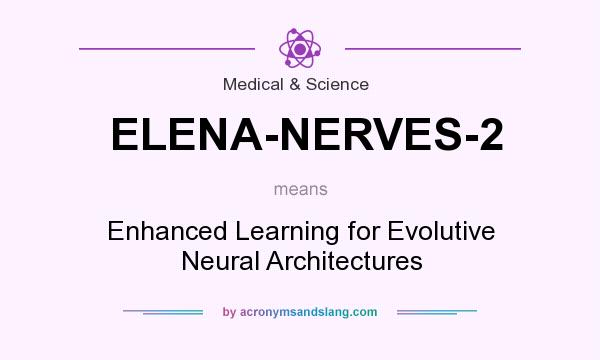 What does ELENA-NERVES-2 mean? It stands for Enhanced Learning for Evolutive Neural Architectures