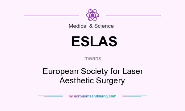 What does ESLAS mean? It stands for European Society for Laser Aesthetic Surgery