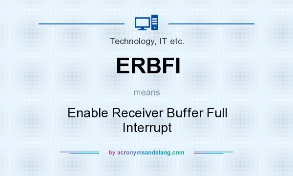What does ERBFI mean? It stands for Enable Receiver Buffer Full Interrupt