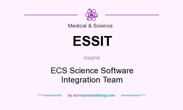 What does ESSIT mean? It stands for ECS Science Software Integration Team