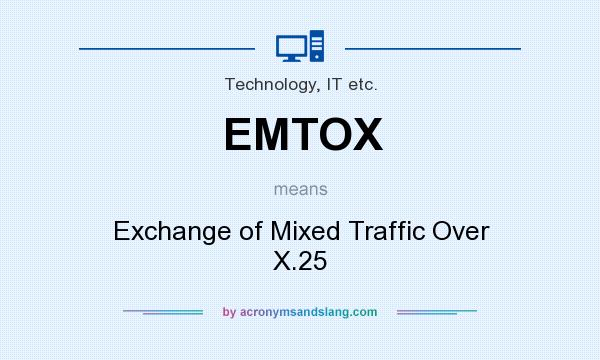 What does EMTOX mean? It stands for Exchange of Mixed Traffic Over X.25
