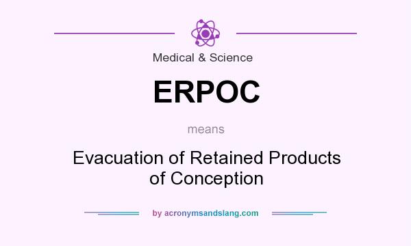 What does ERPOC mean? It stands for Evacuation of Retained Products of Conception