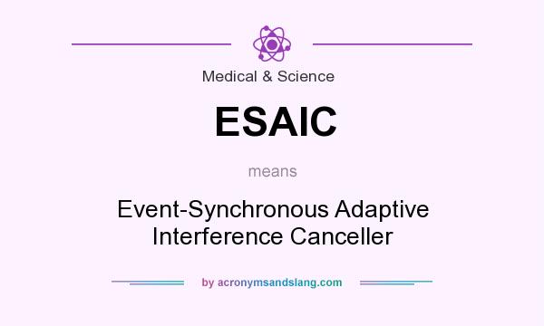 What does ESAIC mean? It stands for Event-Synchronous Adaptive Interference Canceller