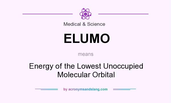 What does ELUMO mean? It stands for Energy of the Lowest Unoccupied Molecular Orbital
