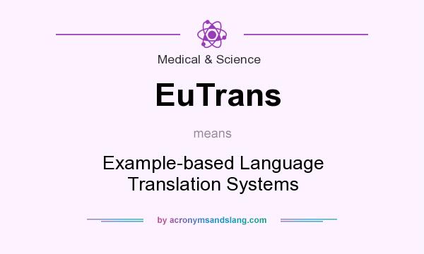 What does EuTrans mean? It stands for Example-based Language Translation Systems