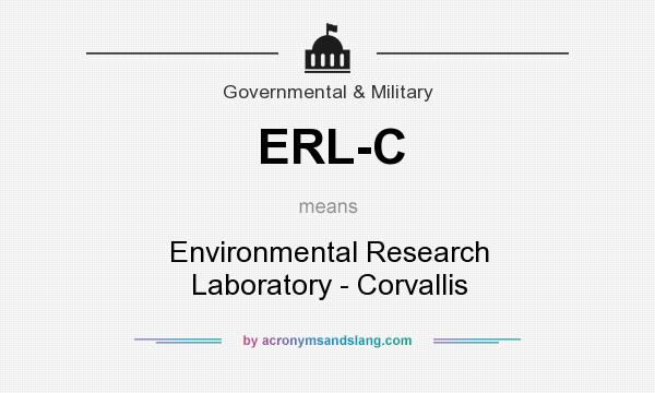 What does ERL-C mean? It stands for Environmental Research Laboratory - Corvallis