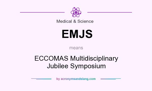 What does EMJS mean? It stands for ECCOMAS Multidisciplinary Jubilee Symposium