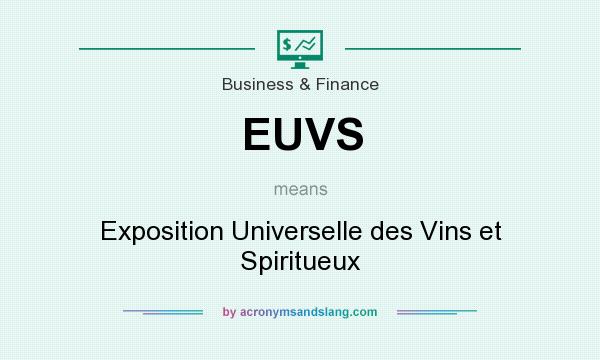 What does EUVS mean? It stands for Exposition Universelle des Vins et Spiritueux