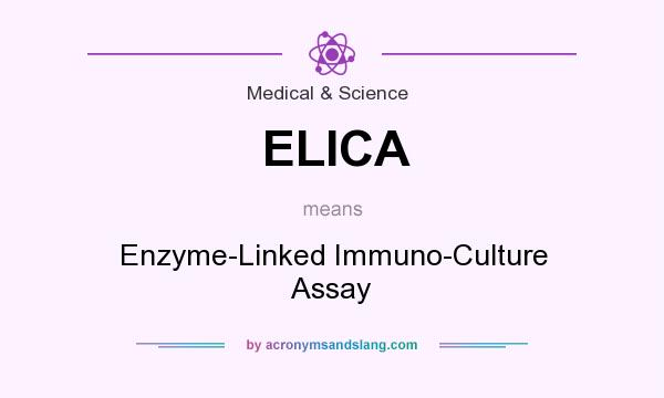 What does ELICA mean? It stands for Enzyme-Linked Immuno-Culture Assay