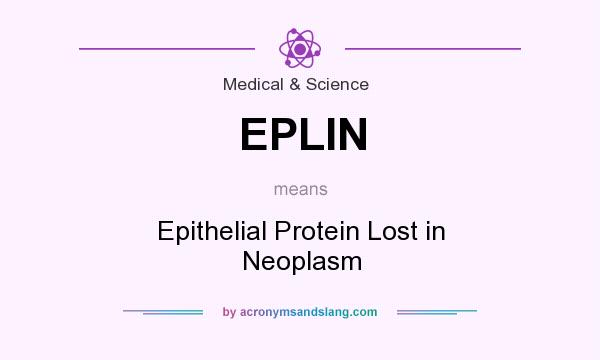 What does EPLIN mean? It stands for Epithelial Protein Lost in Neoplasm