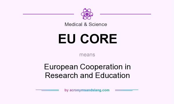 What does EU CORE mean? It stands for European Cooperation in Research and Education