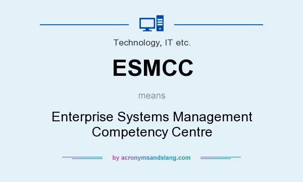 What does ESMCC mean? It stands for Enterprise Systems Management Competency Centre