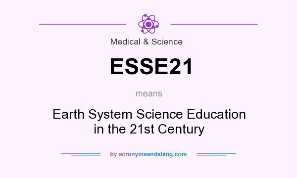 What does ESSE21 mean? It stands for Earth System Science Education in the 21st Century