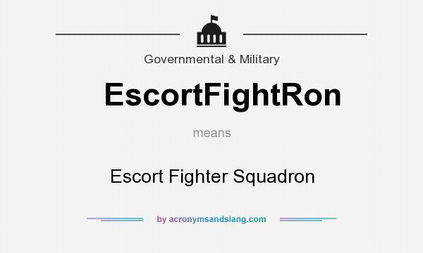What does EscortFightRon mean? It stands for Escort Fighter Squadron
