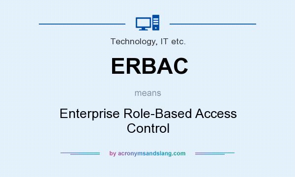 What does ERBAC mean? It stands for Enterprise Role-Based Access Control