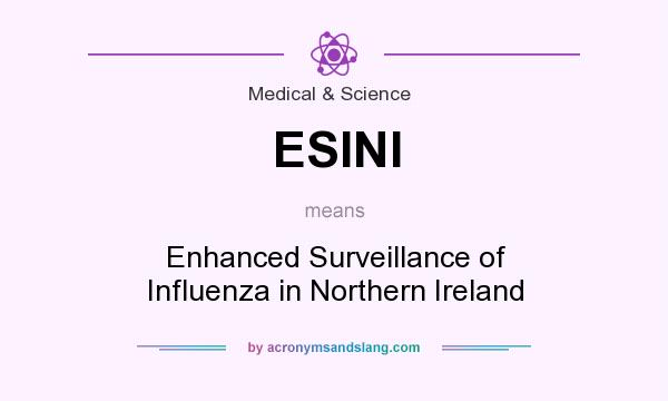 What does ESINI mean? It stands for Enhanced Surveillance of Influenza in Northern Ireland