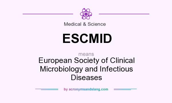 What does ESCMID mean? It stands for European Society of Clinical Microbiology and Infectious Diseases