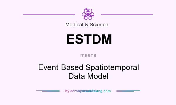 What does ESTDM mean? It stands for Event-Based Spatiotemporal Data Model