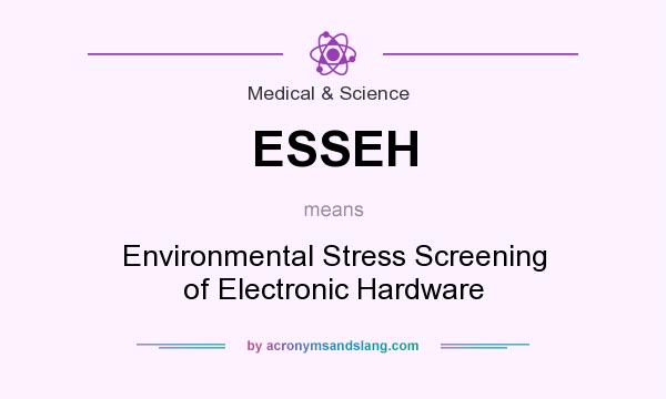 What does ESSEH mean? It stands for Environmental Stress Screening of Electronic Hardware