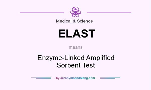 What does ELAST mean? It stands for Enzyme-Linked Amplified Sorbent Test