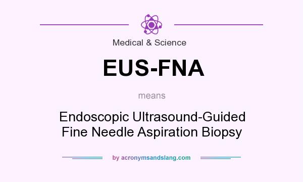 What does EUS-FNA mean? It stands for Endoscopic Ultrasound-Guided Fine Needle Aspiration Biopsy