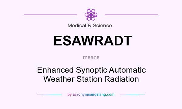What does ESAWRADT mean? It stands for Enhanced Synoptic Automatic Weather Station Radiation