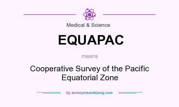What does EQUAPAC mean? It stands for Cooperative Survey of the Pacific Equatorial Zone