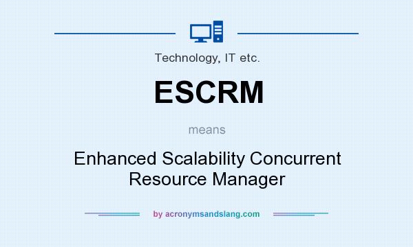 What does ESCRM mean? It stands for Enhanced Scalability Concurrent Resource Manager