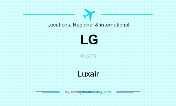 What does LG mean? It stands for Luxair