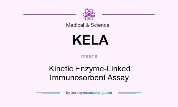 What does KELA mean? It stands for Kinetic Enzyme-Linked Immunosorbent Assay