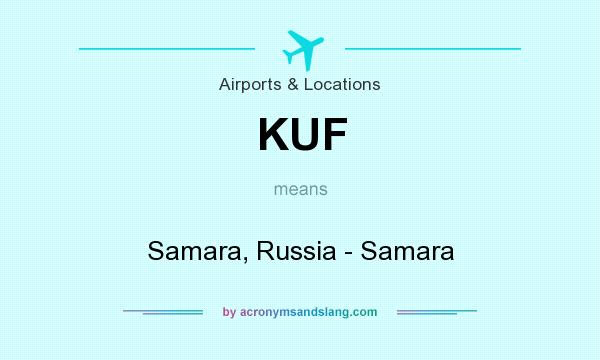 What does KUF mean? It stands for Samara, Russia - Samara