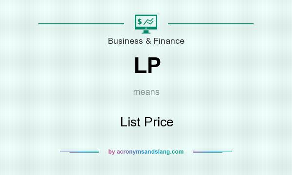 What does LP mean? It stands for List Price