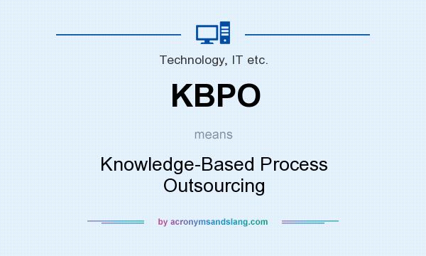 What does KBPO mean? It stands for Knowledge-Based Process Outsourcing