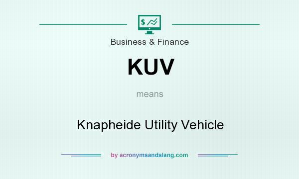 What does KUV mean? It stands for Knapheide Utility Vehicle