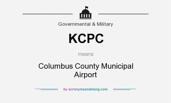 What does KCPC mean? It stands for Columbus County Municipal Airport