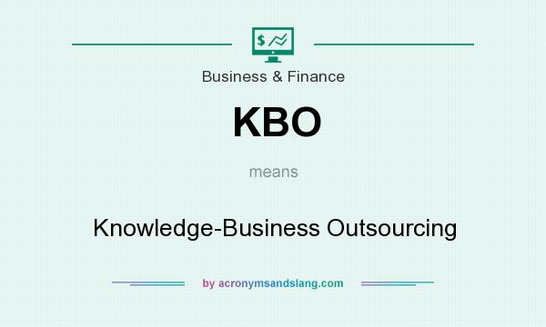 What does KBO mean? It stands for Knowledge-Business Outsourcing